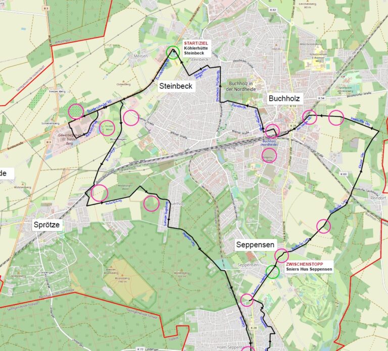 Kommt mit auf unsere Radtour rund um Buchholz am So 18.5. mit Informationen zur Stadtentwicklung und zum Naturschutz