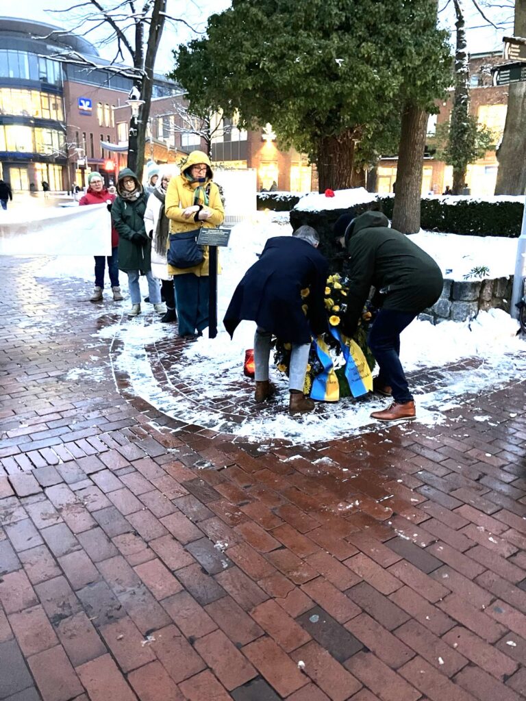 Kranzniederlegung am 27.1.2026 zum Gedenken an den Holocaust